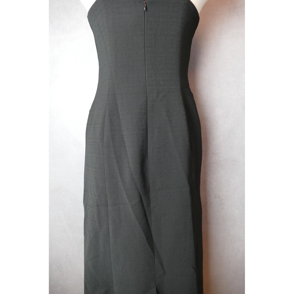 NWT‎ C/MEO Collective Black MIDI Dress Sleeveless Cocktail Party Side Slit M - Picture 6 of 16